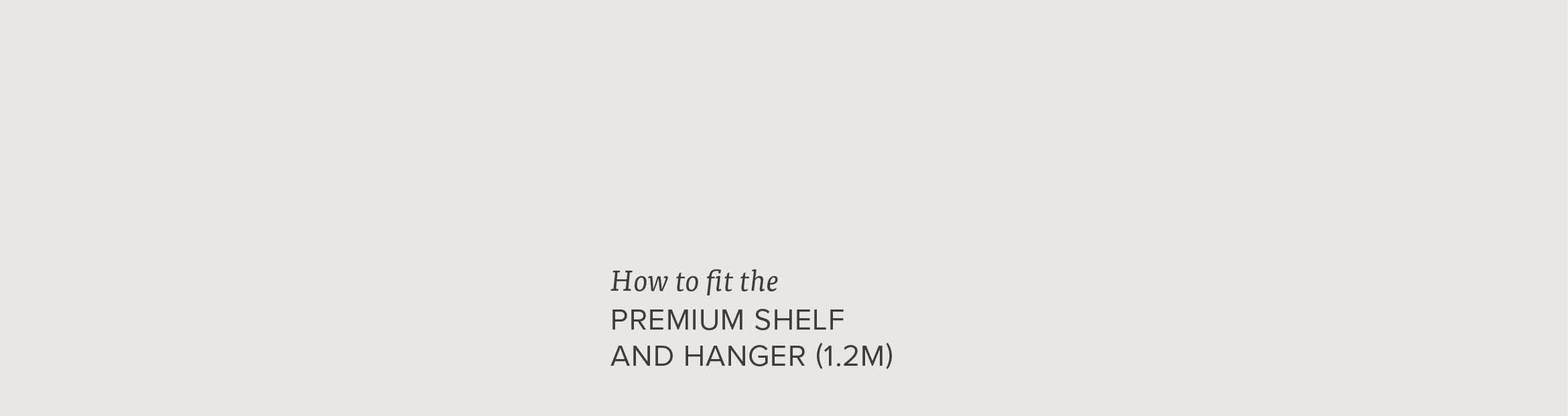 Instruction Graphics Premium Shelf And Hanger 1.2
