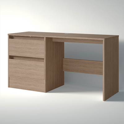 Desk with double 600mm drawer tower